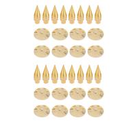 16 Paires 6 X 36 Mm Support D'Isolement de Pointe Haut-Parleur de Cuivre+ Coussin de Base Tapis de Pieds