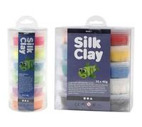 16 pâtes à modeler Silk Clay Multicolore G