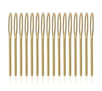 16 pcs Aiguilles à Laine Gros Chat, 7 cm Aiguilles à Tricoter Aiguille pour Tapisserie Aiguilles Émoussées Aiguilles à Main Aiguilles à Coudre en Métal pour Projets de Crochet (Or)