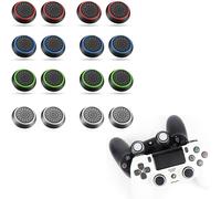 16 PCS Boîte à clés en silicone avec protections joystick pour manette PS4, Xbox 360, PS3 - Embouts en silicone pour joystick inclus
