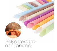 16 Pcs Bougies d'oreille, Bougies auriculaires Cônes de Bougies en Cire d'Abeille avec Disques de Protection Pour Soin des Oreilles