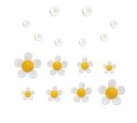 16 PCS Charmes de Chaussures Mode, Breloques de Chaussures Marguerite Perle pour Crocs Sandales à Sabots, Breloques de Décoration de Chaussures pour Femmes Filles, Mignon CLOG Charmes, Cadeau de Fête