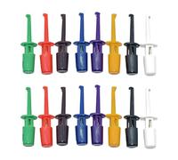 16 Pcs Clip Crochet Multimètre, Electronique Crochet de Test Pince deTest avec Conception à Ressort pour Attacher les Mouches