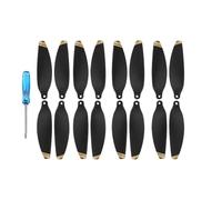 16 PCS Compatible avec 2 modèles de Drones 4k SE Remplacement des pièces de Rechange Ailes de Ventilateur léger pour Accessoires quadcoptères(16 pcs Gold)