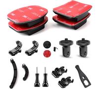 16 Pcs Curved Flat Adhesive Mount Bracket Mount 3M Sticker Helmet Mount for GoPro and Other Action Cameras