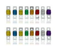 16 Pcs Fusible Voiture, Fusibles Midi 32V 20/30/40/50/60//80/100/120 Fusible Bolt A Fusibles à Courant éLevé Pour Voiture Camion VéHicules De Chantier