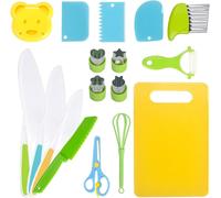 16 Pcs Kids Kitchen Knife Set-Safety Chef Knife For Cutting And Cooking Fruits Or Vegetables-For Toddlers