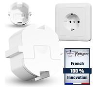 [16 Pcs] - NOUVEAU Cache Prise Bébé Electrique ALLEMAND Schuko du Type F DISCRET Sans Clef Ni Adhesif INNOVATION 2024 Protège de la Poussière et des Éclaboussures