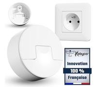 [16 Pcs] - NOUVEAU Cache Prise Bébé FRANÇAIS Automatique - Protège Prise Anti Poussière - Anti Éclaboussure - Protection Prise Anti Projection.