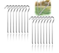 16 Pcs Piquets de Tente,18 cm Sardines Camping Piquet de Tente Clous De Tente en Aluminium Sardines de Fixation de Tente pour Le Jardinage Camping Tentes Voyage