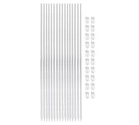 16 PCS Plant Sticks Support Grand avec 20 Clips: Un Support de Fleurs Très Haut pour Les Plantes en Pot Aux Orchidées, Robuste Durable Durable