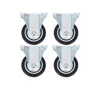 vidaXL 16 pcs Roulettes fixes 75 mm