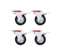 16 pcs Roulettes pivotantes 100 mm