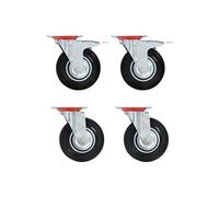 16 pcs Roulettes pivotantes 125 mm