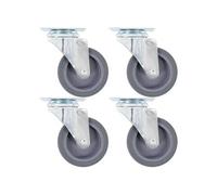 16 pcs Roulettes pivotantes 75 mm