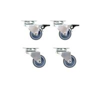 12x Roulettes Pivotantes Doubles 50 mm Etagère à Livre Chariot Roulant vidaXL