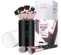 16 Pcs Set Pinceaux Maquillages Professionnel - FILY DUAIU Premium Poils Synthétiques Ensemble de Brosse de Maquillage en Marbre - pour Le Visage Blush Concealers Ombres à Paupières