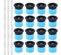 16 PCS Variable Arc Nozzle, 360° Adjustable Pop-Up Sprinkler Heads Compatible, Orbit - High-Efficiency Garden Lawn Irrigation Set (4A 16pcs)