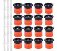 16 PCS Variable Arc Nozzle, 360° Adjustable Pop-Up Sprinkler Heads Compatible, Orbit - High-Efficiency Garden Lawn Irrigation Set (6A 16pcs)