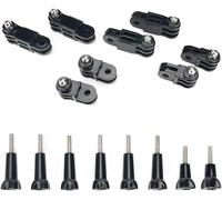 16 Piece Sports Camera Mount Adapter, GoPro Mounting Accessory for GoPro Hero 10, 9, 8, 7, 6, 5, Xiaomi, Fusion, DJI Osmo, SJCAM, Pole Mount GoPro Helmet Motorcycle, Arm Screw GoPro Clamp