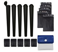 16 Pièces 120mm Manchons pour Joint Set, Joint Étui Tubes Porte avec Anti-odeur Sachets Zippés et Cendrier de Poche, Étanche Manchons pour Joint pour Voyage en Plein Air