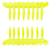 16 pièces 7x4 3 hélices PC compatibles avec Drone de Course FPV quadrirotor RC Racer Accessoires de Bricolage 7040(Yellow)
