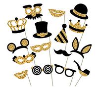 16 Pièces Accessoire Photo, Accessoire Photobooth Mariage, Photobooth Anniversaire Kit Decoration Accessoire, EVJF Accessoire Decoration,Cadeau Anniversaire Christmas Fille et Garcon