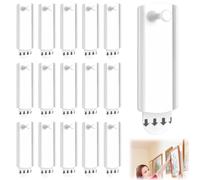 16 Pièces Accroche Tableau Sans Percer, Grand Accroche Universelle Adhésive pour Tableaux Forte Capacité de Charge Crochets pour Tableaux Autocollants Accrocher des Tableaux Cadres (Blanc)