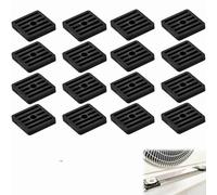 16 Pièces Amortisseurs de Vibrations en Caoutchouc de Climatiseurs,Coussin De Choc Pour Climatisation Pieds Anti-vibrations Support pour Condenseur de Climatiseur Split Extérieur,Noir