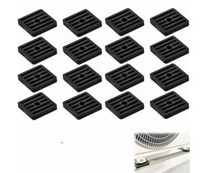 16 Pièces Amortisseurs de Vibrations en Caoutchouc de Climatiseurs,Coussin De Choc Pour Climatisation Pieds Anti-vibrations Support pour Condenseur de Climatiseur Split Extérieur,Noir