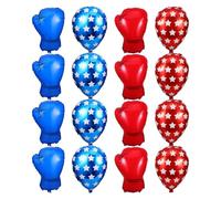 16 Pièces Ballons en Aluminium Moufles de Boxe | Réutilisables et Légers, Montage Facile, Accessoires de Jeu, pour Invités de Tous Âges, Lot Décoratif