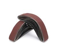 16 Pièces Bande Abrasive 50x 686 mm,Ensemble de Bandes Abrasives Grains 60/120/240/320/400/600/800/1000 2 Pièces Par Grain Bande de Ponceuse pour le Ponçage