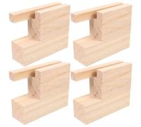 16 Pièces Bloc de Sculpture en Bois Massif Khaki | Surface Lisse Prête à Peindre, Usage Créatif Outils, Peintures et Teintures, Classe ou Maison