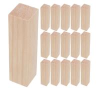 16 Pièces Bloc de Sculpture en Pin, Pièce Brute Lisse | Bois de Pin, Surface sans Nœuds Éclats, pour Cours D’atelier et Exercices Couteaux