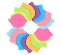 16 pièces Bloc-notes Autocollant Feuilles, Papier Fluorescent pour | Format 7,5x7,5x0,3cm, Repères Colorés pour Murs, Bureaux, Maison, Réfrigérateur, Enseignants et Couleur Aléatoire