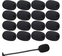 16 Pièces Bonnette Micro pour Microphone et Casque,Mousse Microphone,Mini Micro Windschutzscheibe pour Enseignement,Performance Scénique et Réunions
