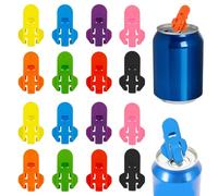 16 Pièces Bouchon Canette Ouvre-boîtes de Bière, Couvercle Canette Fermeture de Canette de Boisson, Couvercles de Joint d'Extrémité de Canette pour Bière/Soda/Boissons