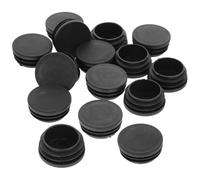 16 Pièces Bouchons de Tubes Noirs en ABS, Antirayures | Structure Épaissie à Filetage, pour Extrémités de Tube Métal et Sols Durs, Finition Soignée, Usage Atelier