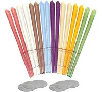 16 Pièces Bougies d’Oreilles,Bougie en Cire Auriculaire,Dotée de 6 Disques de Protection,Pour Détendez-vous et le Nettoyage d’Oreille Améliore le Sommeil Détend Les Nerfs(8 couleurs)