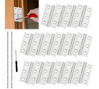 16 Pièces Charnière Inox Charniere Porte 44x32 mm, Charnière en Acier Inoxydable, Charniere Porte Placard, Paumelles de Porte Inox, pour La Maison Meubles Matériel Armoire Garde Porte Tiroir