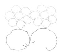 16 Pièces Clip de Ressort pour Lampes Mr16 en Acier Métal Argenté | Fixation Rapide, Double Oreille et Anneau, Résistance aux Vibrations, pour LED et Entretien Éclairage