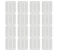 (16 pièces) Combo 2 Essential filtres HEPA pour iRobot Roomba 105 Combo, Combo 2 Essential, Combo Essential Y0112 aspirateur robot, kit de filtres, pièces de rechange, kit d'accessoires de filtre