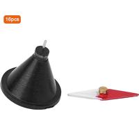 16 pièces d'aiguilles magnétiques Rhombus avec support, instrument de laboratoire, matériel pédagogique facile à utiliser pour les écoles techniques et les expériences des élèves