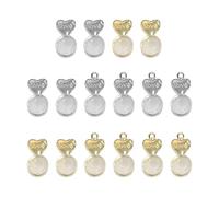 16 Pièces De Bouchons D'Oreille D'Amour Transparents En Silicone, Bouchons D'Oreille Anti-Goutte, Boucles De Support De Boucles D'Oreilles Robustes, Porte-Boucles D'Oreilles Souples Pour Dames.