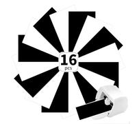 16 pièces de film à repasser intelligent pour Cricut Joy Xtra, 24 cm * 30,5 cm de film pour traceur textile, vinyle à transfert thermique, rouleau de film flexible pour vêtements à repasser, T-shirts