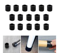 16 pièces de protection de sol en silicone pour pieds de chaise ronds de 25 mm, capuchons de pieds de chaise noirs, protection des pieds de meubles, protège-pieds de tabouret, pour prévenir les