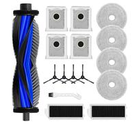 16 pièces de rechange pour aspirateurs compatibles avec ECOVACS, Deebot, mini aspirateur robot - Accessoires, 1 brosse principale, 4 lingettes, 4 sacs à poussière non tissés, 4 brosses latérales, 2