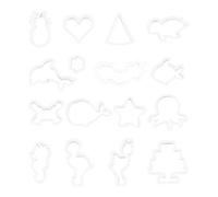 16 Pièces Emporte-Pièces, Emporte-Pièces Pour Animaux, Emporte-Pièces En Plastique, Emporte-Pièces Pour Animaux, Emporte-Pièces, Outils De Décoration De Gâteaux D'Animaux De Cuisson