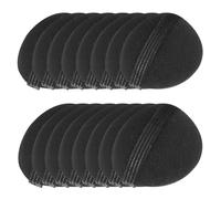 16 Pièces Éponge à Cheveux pour Chignon Noir, Volume, Outil DIY | Inserts de Base pour Cheveux Volumineux, Mousse Souple, Usage Quotidien, pour Femmes, Lot