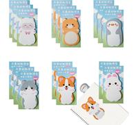 16 Pièces Feuillets Autocollants 480 Pages,Papeterie Kawaii Fourniture Fille Notes Sticky,Cadeau Rigolo Notes Adhésives En Forme Animaux,Marque-Pages Adhésifs Fantaisie De 6 Styles Mignons